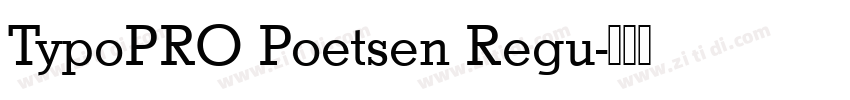 TypoPRO Poetsen Regu字体转换